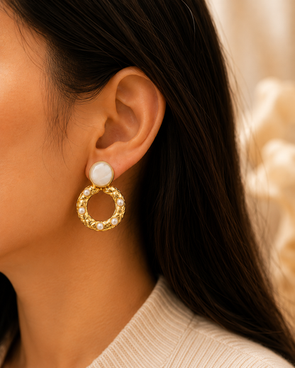 Solenne Halo Earrings
