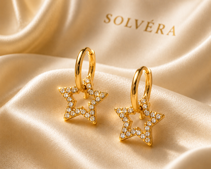 Star Halo Earrings